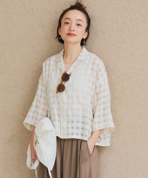 STUDIOUS - 美品◆【STUDIOSステュディオス】◆チェックトップス◆ブラウス WOMENS/トップス/シャツ/ブラウス(長袖)(並び順：新着順