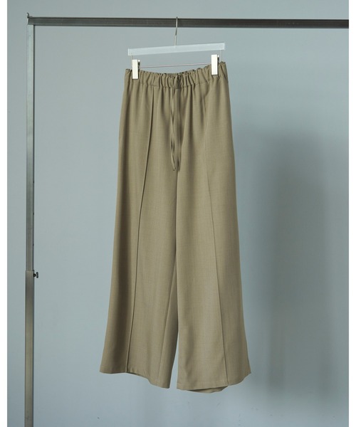 anuke パンツ Pintuck Wide Pants レディース : ZOZOTOWN Yahoo