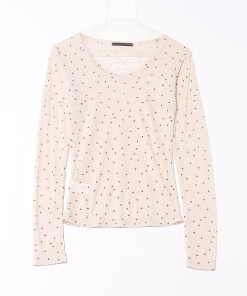 おしゃれスタ tシャツ ドット柄長袖トップス レディース : ZOZOTOWN