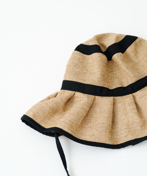 CIAOPANIC TYPY 帽子 ハット 「UV」たためるジュートフリルHAT