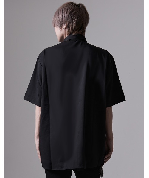 NOVESSEL シャツ A'GEM/9 × .kom「NOVESSEL/ノベセル」ジャガード総柄
