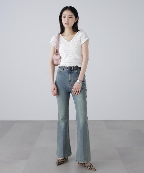 FREE'S MART tシャツ 2WAYシャーリングオフショルカットソー