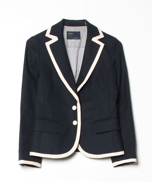 IENA (イエナ) テーラードコートジャケット レディース ネイビー 中古・古着通販】IENA (イエナ) テーラードコートジャケット ネイビー