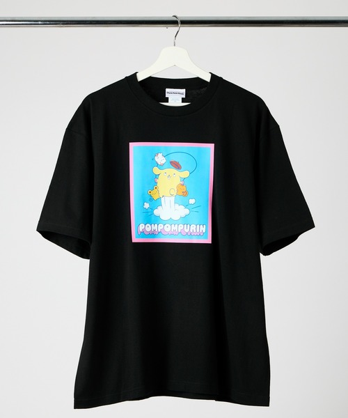 Tシャツ BIG T-SHIRTS サンリオ ポムポムプリン なわとび ブラック Lサイズ ワタナベ 半袖 楽天市場】ポムポムプリン Tシャツ BIG T-SHIRTS なわとび