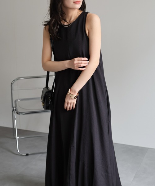 美品✨シビラ　ベロア　バルーン　黒 ノースリーブ ワンピース ジャケット　M バルーンノースリワンピース | AND ON JIONE STORE（アンドオン