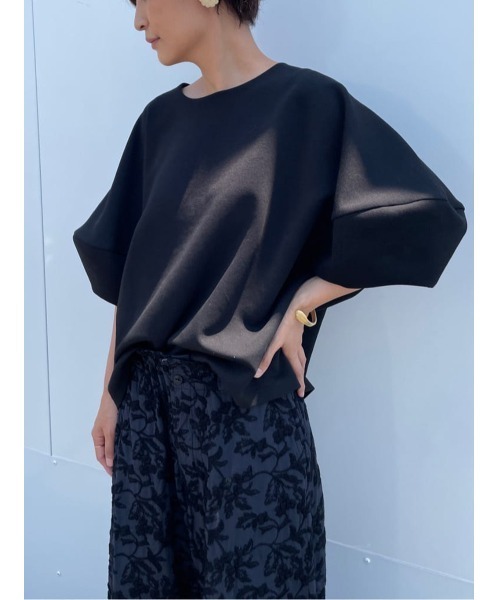 極美品♡BEARDSLEY ビアズリー ひらりTシャツ ブラック黒 フリーサイズ BEARDSLEY 「BEARDSLEY」 半袖カットソー FREE ブラック