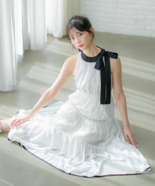 JILL by JILL STUART ホルダーネックティアードワンピース ホルターネックティアードワンピース | JILL by JILL STUART