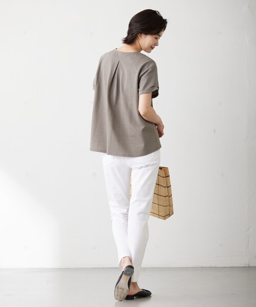 J.PRESS 「J.PRESS」 半袖カットソー T15 グレー レディース