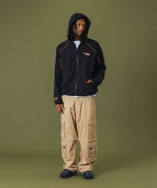 the Garland group ジャケット Lサイズ XLARGE ナイロンジャケット XLARGE×ROLAND PIPING HOODED JACKET