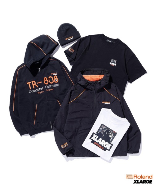 XLARGE ブラックジャケット フード付き XLARGE ブラック フード付きジャケット