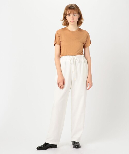「BASERANGE」 半袖Tシャツ S ライトベージュ レディース_画像2