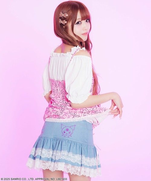 sanrio（サンリオ） チュニック 「マイメロディ＆クロミ」総柄チェック