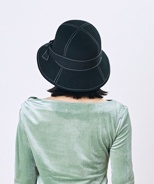 CA4LA バラ色の帽子　ハット　帽子　ウール　ブラック　美品 ブランド/バラ色の帽子｜帽子通販｜CA4LA（カシラ）公式