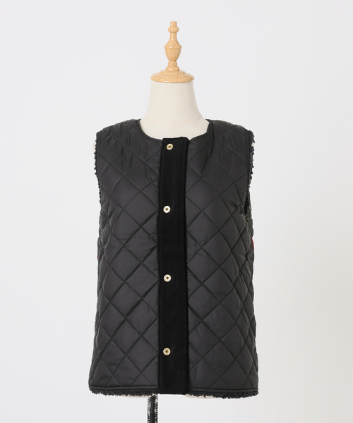 Barbour （バブアー）dulsie liner ボアベスト黒 楽天市場】Barbour バブアー DULSIE LINER テディフリース