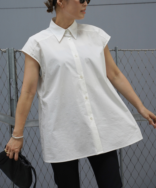 CELERI ブラウス シャツ CELERI Sleeveless ワイドシャツ レディース