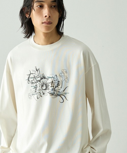 EMMA CLOTHES（エマクローズ） tシャツ 「速乾」ピグメント加工アート