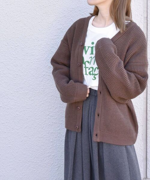 SKOOKUM（スクーカム） ニットカーディガン LARGE キャメル メンズ