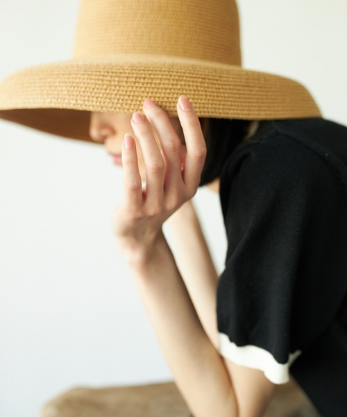 「VACANCY」 ストローハット FREE ベージュ レディース_画像3