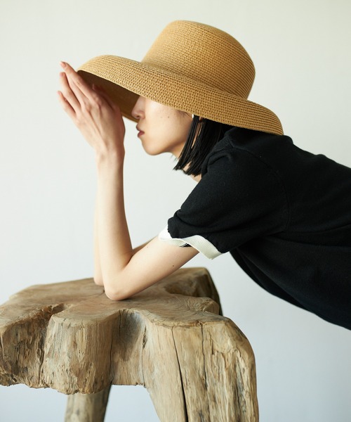 「VACANCY」 ストローハット FREE ベージュ レディース_画像8