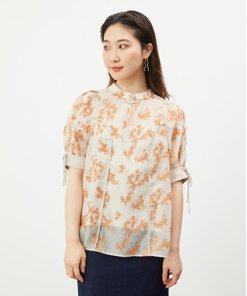 「LILY BROWN」 半袖ブラウス FREE ブラック レディース_画像4