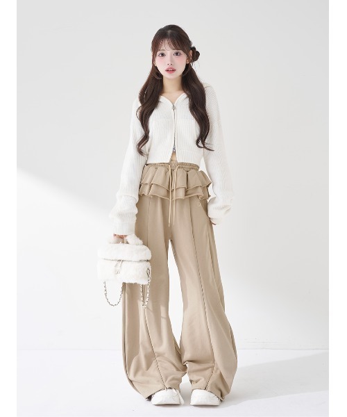 専用darich☆ユーズドルックフリルスウェットパンツ&パーカー2点新品タグ付き 専用darich☆ユーズドルックフリルスウェットパンツ&パーカー2点新品