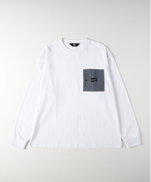 CAMP7（キャンプセブン） tシャツ 「CAMP7」胸ポケットロゴ刺繍ロング