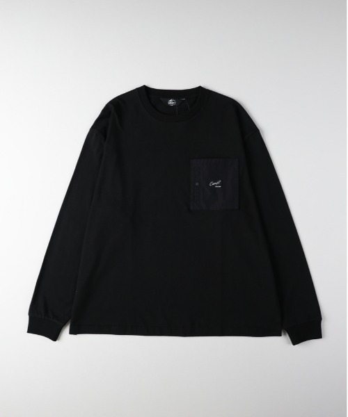 CAMP7（キャンプセブン） tシャツ 「CAMP7」胸ポケットロゴ刺繍ロング