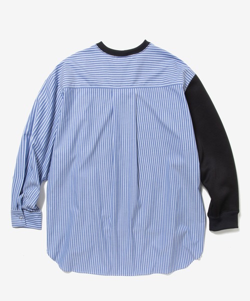 「rehacer」 長袖シャツ X-LARGE ネイビー メンズ_画像3