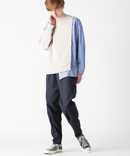 「rehacer」 長袖シャツ X-LARGE ネイビー メンズ_画像4