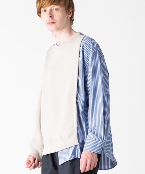 「rehacer」 長袖シャツ X-LARGE ネイビー メンズ_画像5