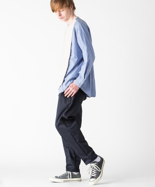 「rehacer」 長袖シャツ X-LARGE ネイビー メンズ_画像8