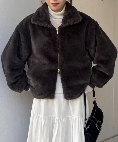 シーナリーのアウター SHENERY（シーナリー） コート アウター ダブルジップファーコート