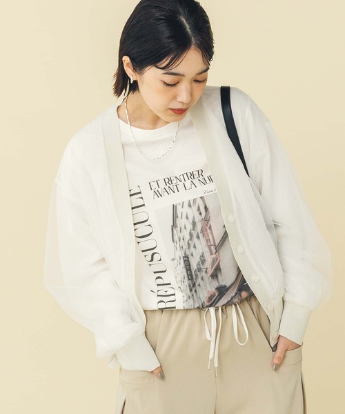「Gready Brilliant」 「FAVORI」カーディガン 38 オフホワイト レディース_画像6