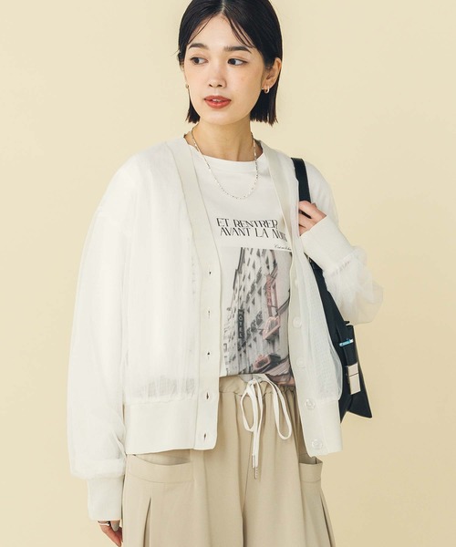 「Gready Brilliant」 「FAVORI」カーディガン 38 オフホワイト レディース_画像9