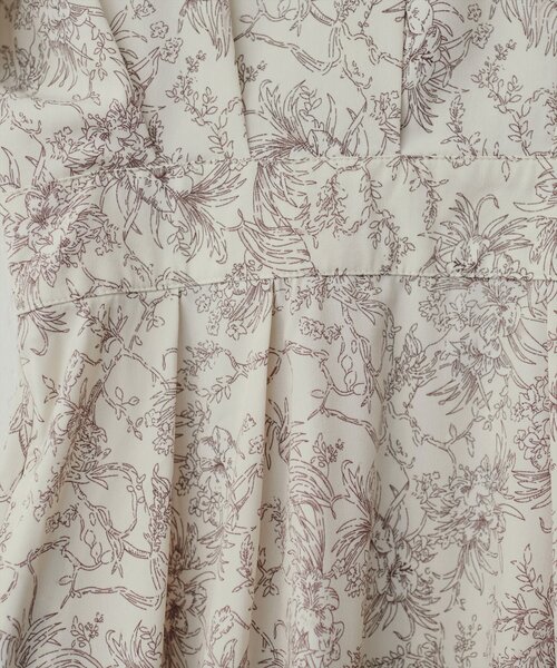 「natural couture」 半袖ワンピース FREE ボルドー レディース_画像8