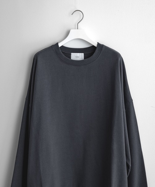 「remer」 スウェットカットソー MEDIUM ブラック メンズ_画像2