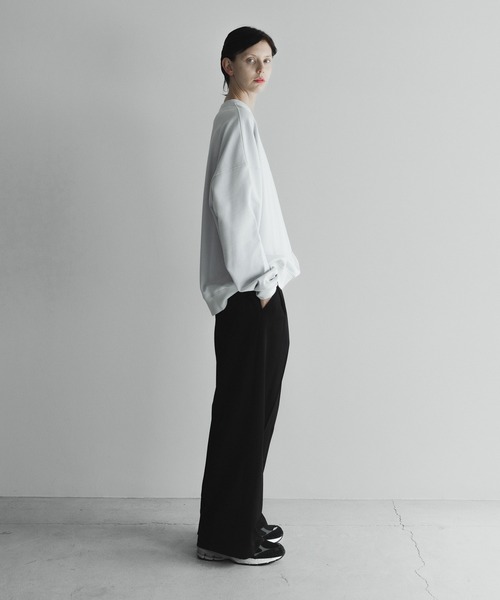 「remer」 スウェットカットソー MEDIUM ブラック メンズ_画像3
