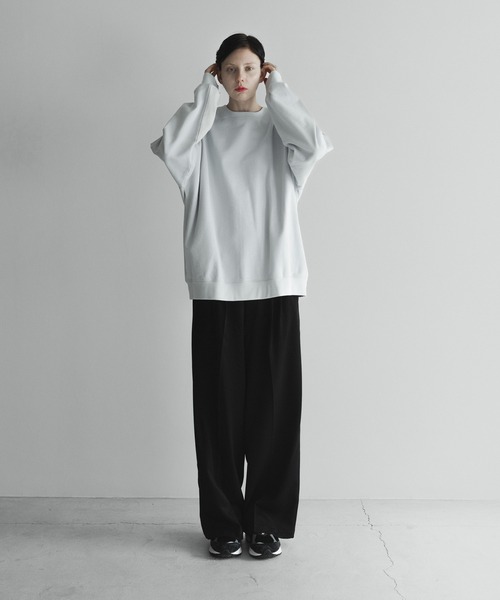 「remer」 スウェットカットソー MEDIUM ブラック メンズ_画像9