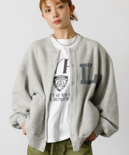 REMI RELIFE 別注 スウェット スタジャン レミレリーフ グレー REMI RELIEF（レミ レリーフ） tシャツ 別注「REMI RELIEF