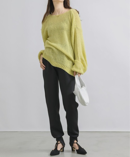 「NEUNA」 長袖ニット FREE ライトグリーン レディース_画像3