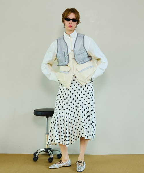 MAISON SPECIAL メゾンスペシャル 白シャツ 2way 羽織 ワンピ MAISON SPECIAL｜2WAY Sleeve Dot One-Piece | Rakuten Fashion(楽天