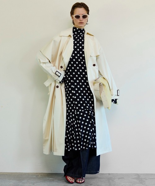 MAISON SPECIAL メゾンスペシャル 白シャツ 2way 羽織 ワンピ MAISON SPECIAL｜2WAY Sleeve Dot One-Piece | Rakuten Fashion(楽天