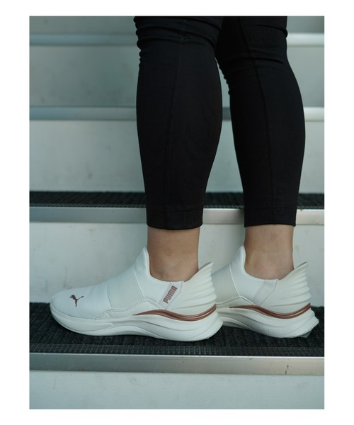 「Alexander McQUEEN PUMA」 ローカットスニーカー 25.0cm ブラック×ホワイト レディース_画像8