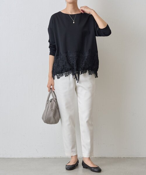 BEARDSLEY（ビアズリー） tシャツ 裾レースカットソー レディース