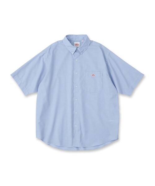 Danton（ダントン） 半袖シャツ 38 ブルー メンズ : ZOZOTOWN Yahoo!店