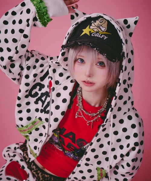 GALFY（ガルフィー） パーカー 「GALFY」ポップポップI LOVE GAL