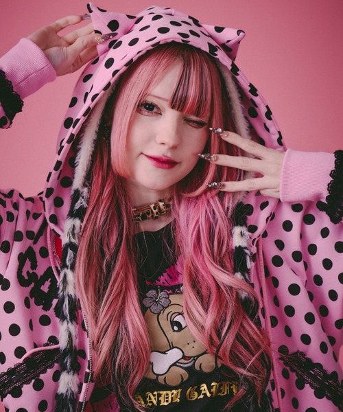 GALFY（ガルフィー） パーカー 「GALFY」ポップポップI LOVE GAL