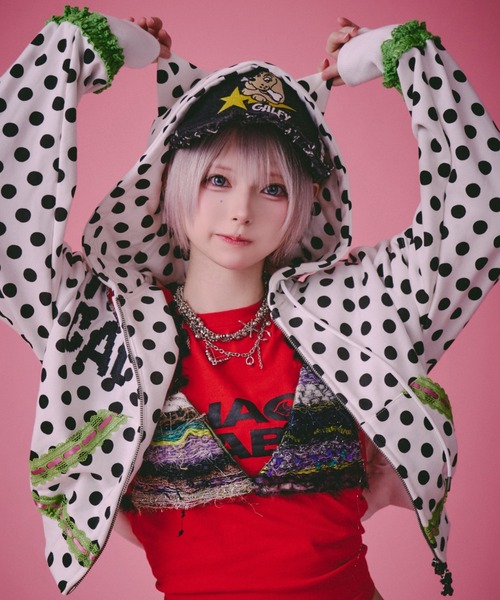 GALFY（ガルフィー） パーカー 「GALFY」ポップポップI LOVE GAL
