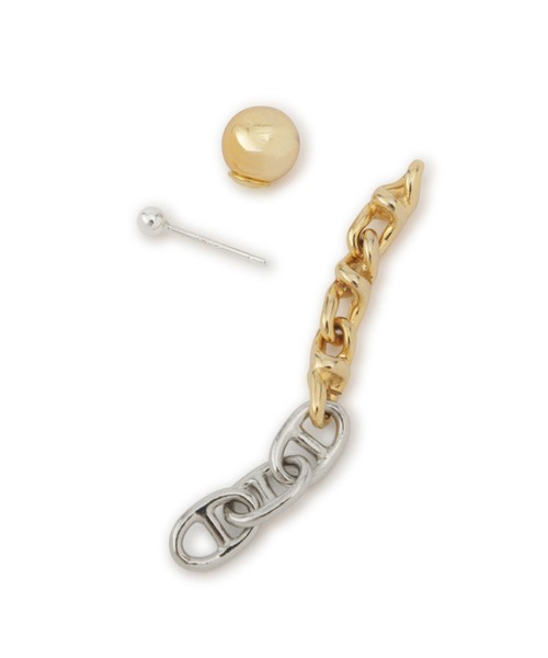 ピアス 「EO for ADAM ET ROPE'」3way Chain Pierce レディースの画像