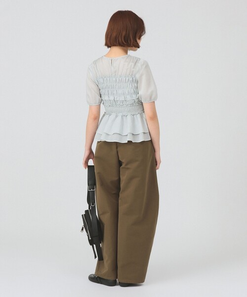 Ray BEAMS（レイ ビームス） ワイドパンツ チノパン 2タック カーブ